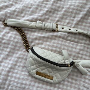 Kurt Geiger Cream Quilted Crossbody Bag